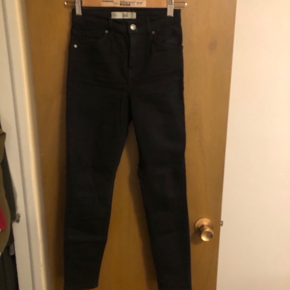 TopShop Jamie black high waisted skinny jeans